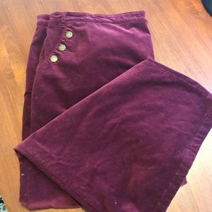 ModCloth wide-legged corduroy pants